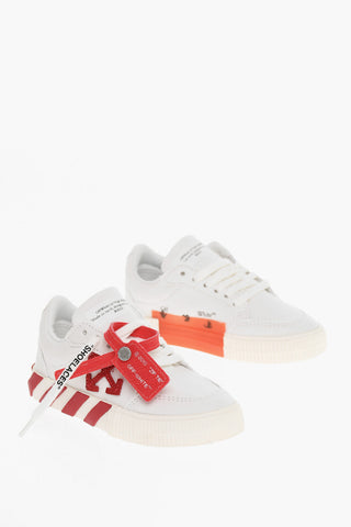 Sneakers VULCANIZED in Canvas con Dettagli a Contrasto