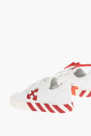 Canvas VULCANIZED Sneakers with Touch-Strap Closure and Contrasting Details