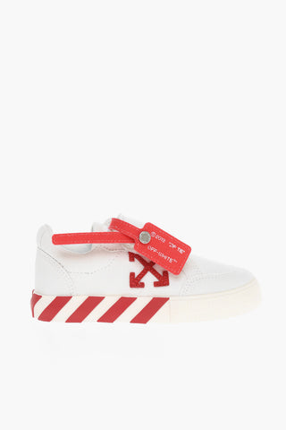 Canvas VULCANIZED Sneakers with Touch-Strap Closure and Contrasting Details