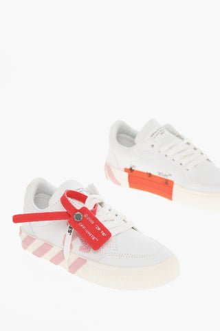 Cotton VULCANIZED Low-Top Sneakers with Suede Detail
