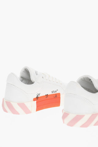 Cotton VULCANIZED Low-Top Sneakers with Suede Detail