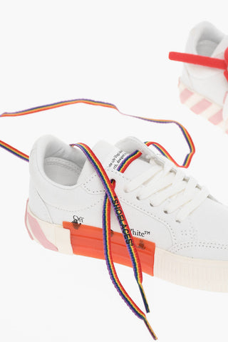 Cotton VULCANIZED Low-Top Sneakers with Suede Detail