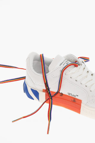 Cotton VULCANIZED Low-Top Sneakers with Suede Detail