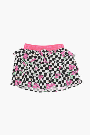 Checkered Skirt CHESSBOARD with Ruffles