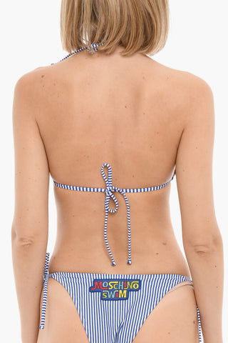 Awning Striped Triangle Bikini Top