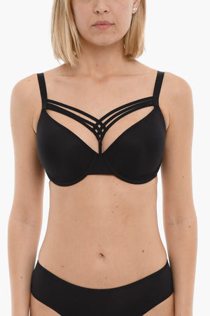 Reggiseno in Tinta Unita con Dettagli Cut Out