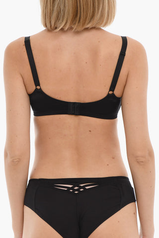Solid-Color Bra with Cut-Out Details
