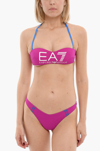 EMPORIO Logo Printed Bandeau Bikini
