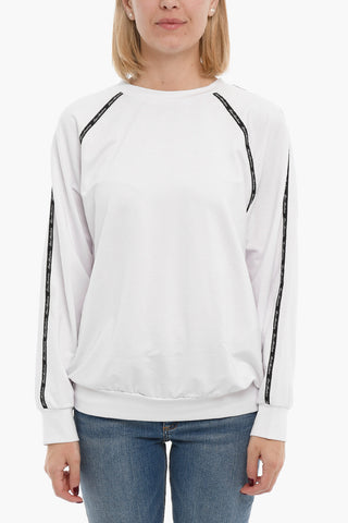 LOVE Lightweight Crew-Neck Sweatshirt with Logoed Bands