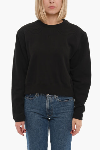 Embossed SNOW TIGER Crew-Neck Sweatshirt