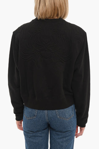 Embossed SNOW TIGER Crew-Neck Sweatshirt