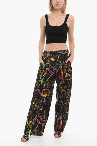 Top Crop in Nylon Stretch a Tinta Unita