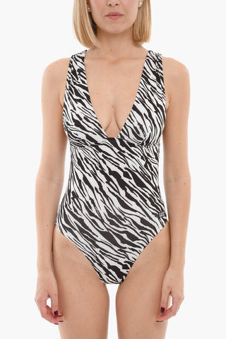 EMPORIO Animal Patterned One-Piece Swimsuit