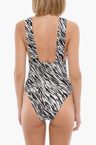 EMPORIO Animal Patterned One-Piece Swimsuit