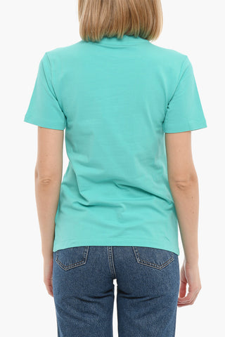 Maxi Logo Printed Crew-neck T-Shirt