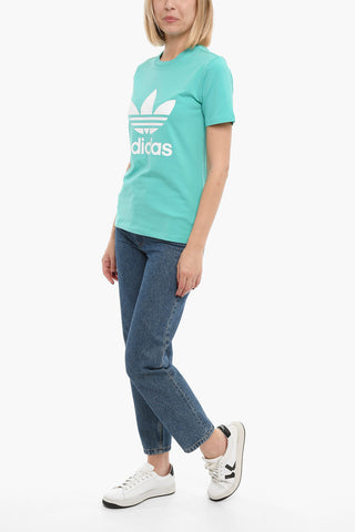 Maxi Logo Printed Crew-neck T-Shirt
