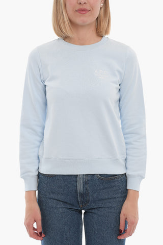 Logo Embroidered Crew-neck Sweatshirt