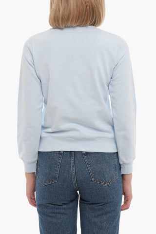 Logo Embroidered Crew-neck Sweatshirt