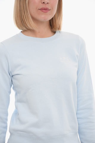 Logo Embroidered Crew-neck Sweatshirt