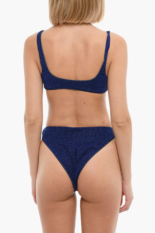 Lurex High Cut SPORTY '90 Bikini With Decorative Ring