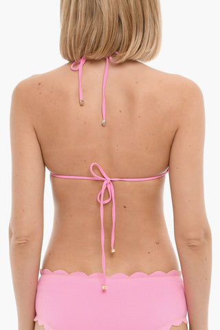 Top Bikini a Triangolo in Tinta Unita