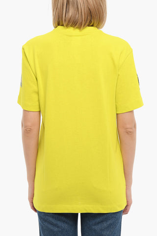 LIBERTY T-Shirt Girocollo Decorata con Ricami e Stampe