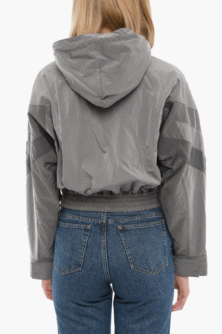 Anorak Loose Fit in Nylon con Cappuccio 