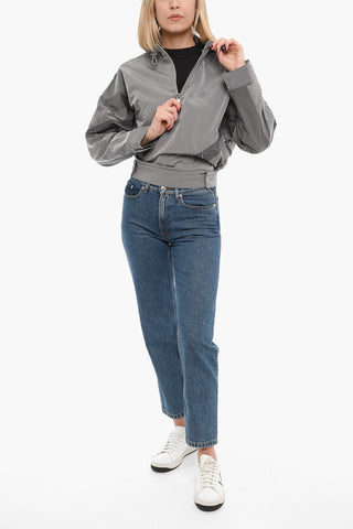 Anorak Loose Fit in Nylon con Cappuccio 