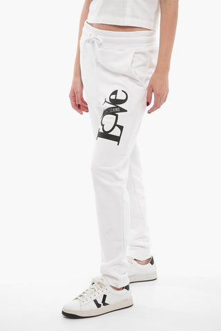 LOVE Brushed Cotton Joggers with Contrasting Logo
