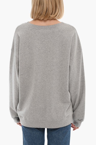Crew-neck ADOPTO IONA Sweatshirt with Camouflage Patterned Logo 