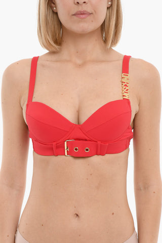 SWIM Top Bikini a Balconcino con Dettagli Dorati