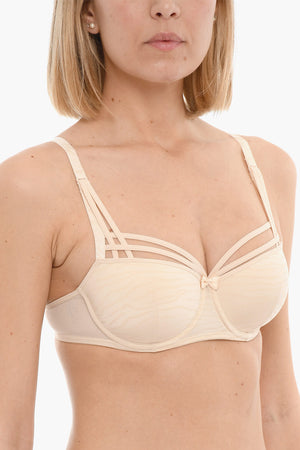 Reggiseno SAHARA in Fantasia Animalier con Dettaglio Cut Out