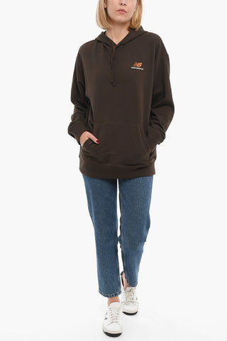 Felpa hoodie Oversize con Tasca a Toppa
