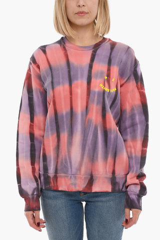 Tie-Dye Effect Crew-neck Sweatshirt