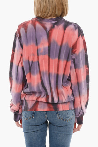 Tie-Dye Effect Crew-neck Sweatshirt