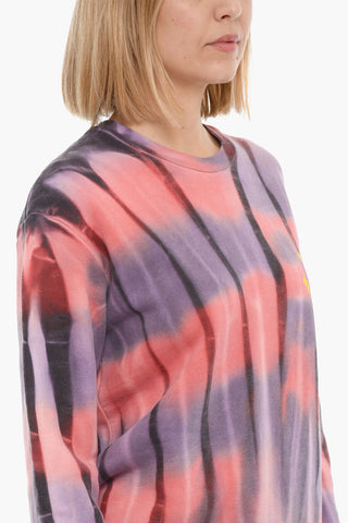 Tie-Dye Effect Crew-neck Sweatshirt