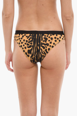Animal Patterned Slip with Logoed Elastic Band