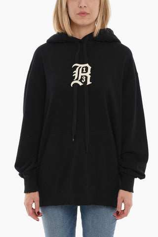 Oversize Hoodie with Logo-Embroidery