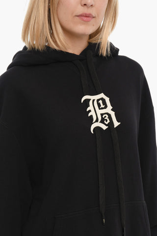 Oversize Hoodie with Logo-Embroidery
