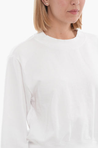 Brushed Cotton Crew-neck Sweatshirt