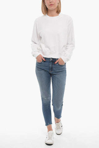 Brushed Cotton Crew-neck Sweatshirt