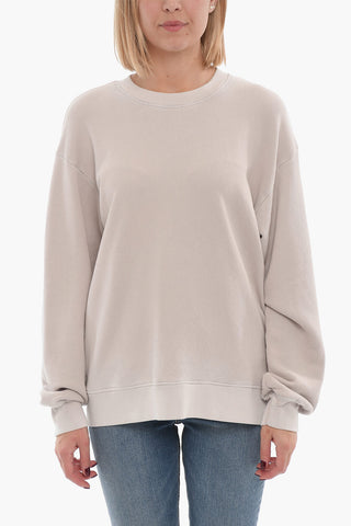 Brushed Cotton Crew-neck Sweatshirt