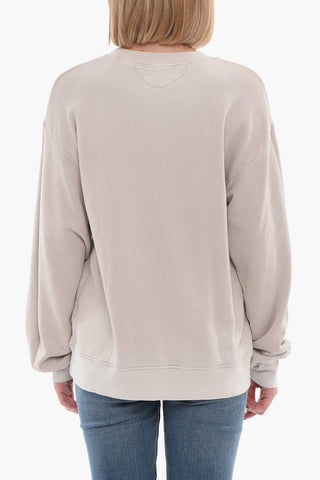 Brushed Cotton Crew-neck Sweatshirt