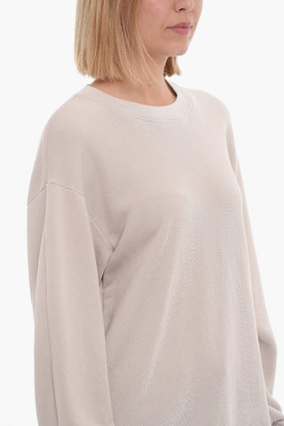 Brushed Cotton Crew-neck Sweatshirt