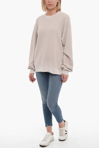 Brushed Cotton Crew-neck Sweatshirt