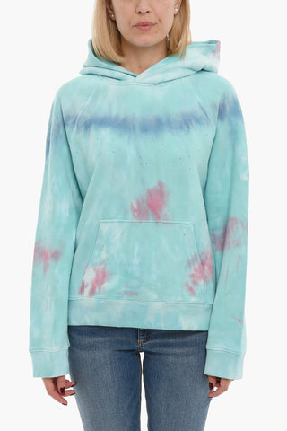 Tie-Dye Effect GEORGY Hoodie with Rhinestone Details