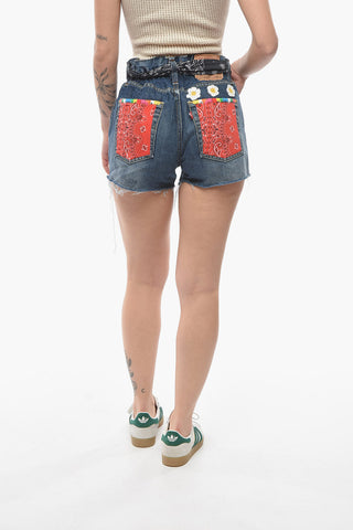 LEVIS Shorts Denim ARIZONA con Dettaglio a Foulard 