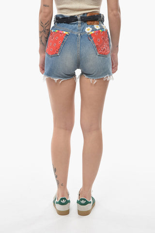LEVIS Shorts Denim ARIZONA con Dettaglio a Foulard 