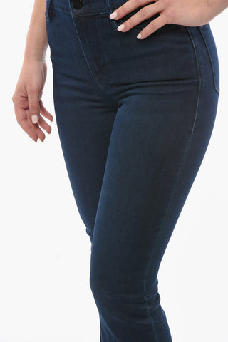 High Waist Dark Wash Boot Cut Jeans 25cm
