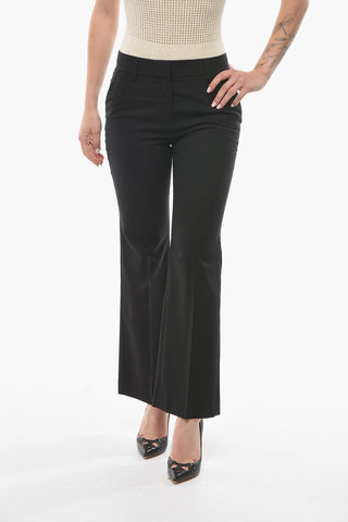Pantaloni a Gamba Diritta SANDY in Misto Lana Vergine 